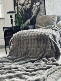VIAMAJA Sengetæppe BUBBLE - Grå Outlet