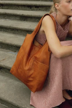 VIAMAJA Shopper – Cognac Hot