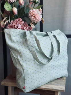 VIAMAJA Shopper - Green dots Best