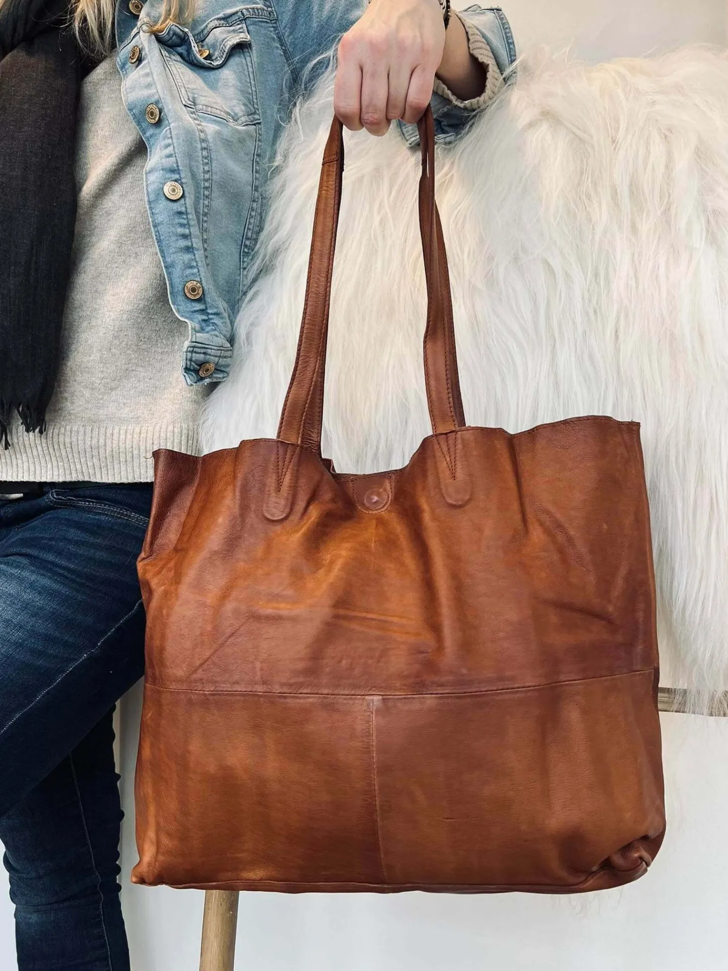 VIAMAJA Shopper - JUDITH Walnut Hot