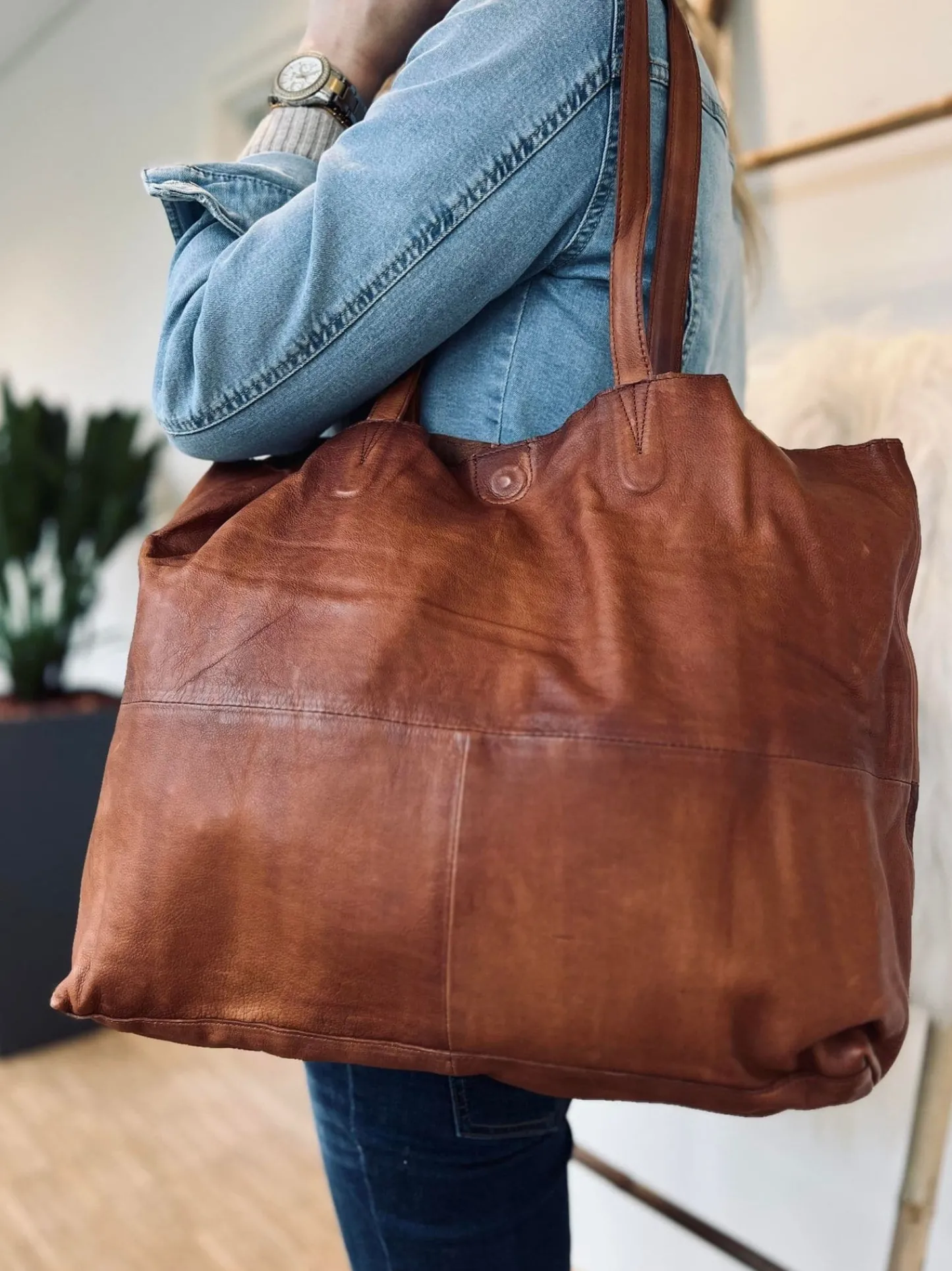 VIAMAJA Shopper - JUDITH Walnut Hot