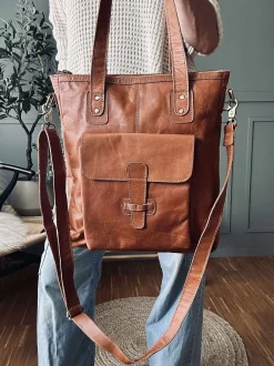 VIAMAJA Shopper Amalie - Cognac Best