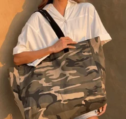 VIAMAJA Shopper ARMY Canvas Big Discount