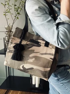 VIAMAJA Shopper ARMY Canvas Small Online