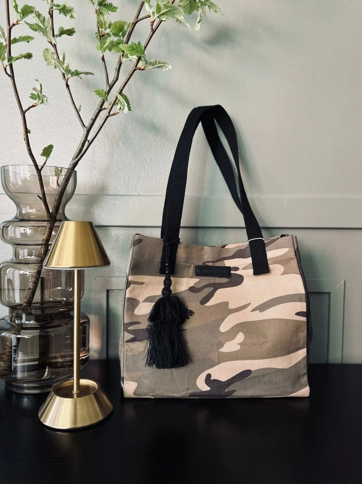 VIAMAJA Shopper ARMY Canvas Small Online