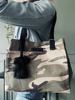 VIAMAJA Shopper ARMY Canvas Small Online