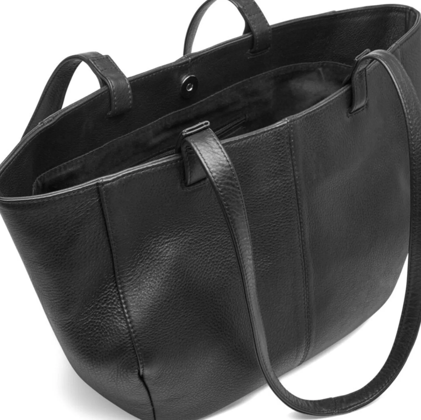 VIAMAJA Shopper Aura – Soft black leather