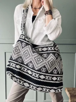 VIAMAJA Shopper Black boheme – Perfekt til yoga Sale