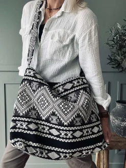 VIAMAJA Shopper Black boheme – Perfekt til yoga Sale
