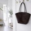 VIAMAJA Shopper croco i skind - Brown Clearance