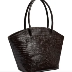 VIAMAJA Shopper croco i skind - Brown Clearance