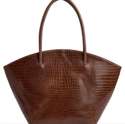 VIAMAJA Shopper croco i skind - Cognac Discount