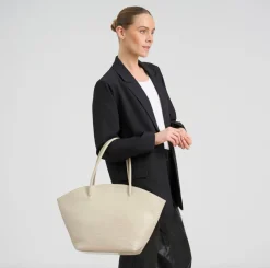 VIAMAJA Shopper croco i skind - Sand Best