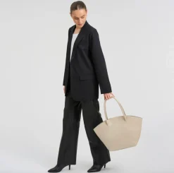 VIAMAJA Shopper croco i skind - Sand Best