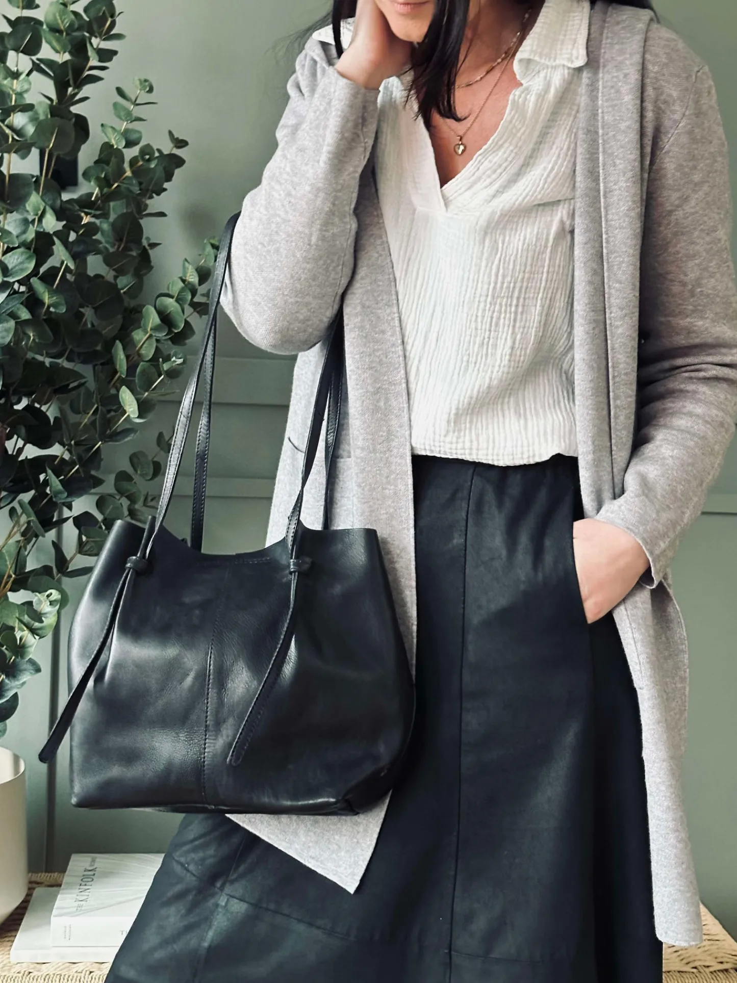 VIAMAJA Shopper Eksklusiv Black Hot