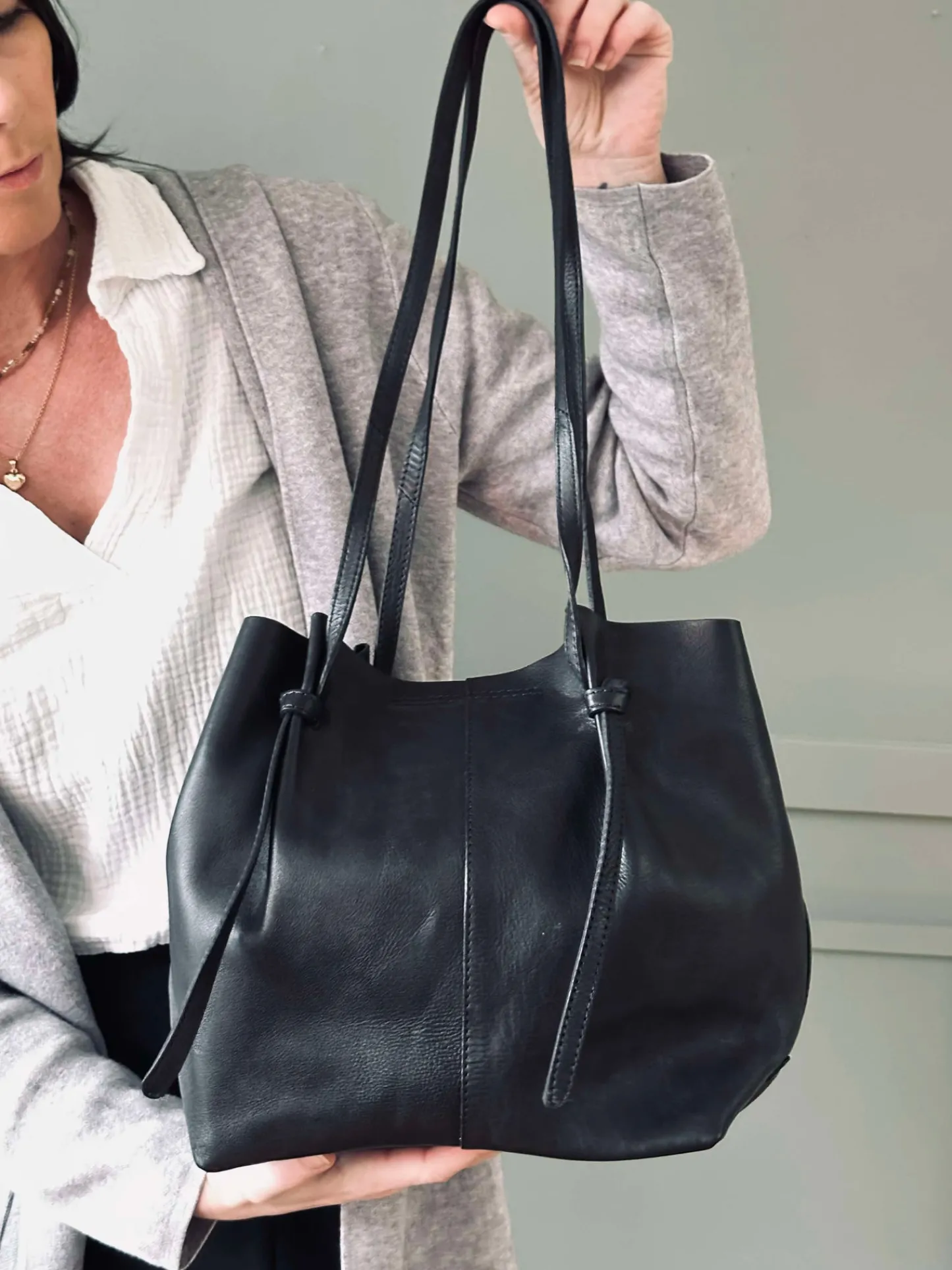 VIAMAJA Shopper Eksklusiv Black Hot