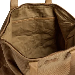 VIAMAJA Shopper Fløjl - Tan Outlet