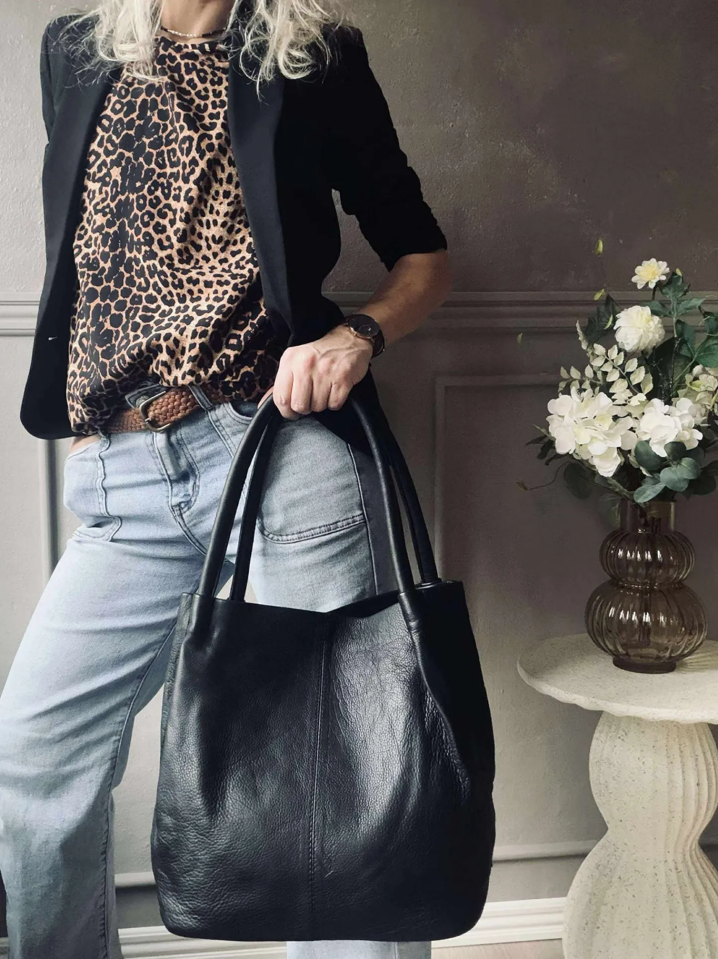 VIAMAJA Shopper Helena – Black