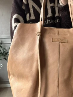 VIAMAJA Shopper i blød skindkvalitet - Sand Clearance