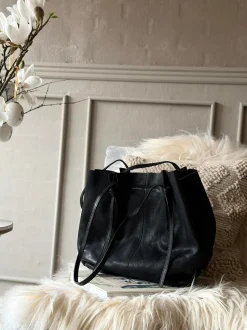 VIAMAJA Shopper i blød skindkvalitet - Sort Discount