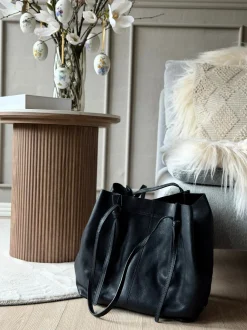 VIAMAJA Shopper i blød skindkvalitet - Sort Discount