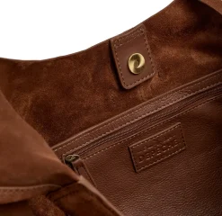 VIAMAJA Shopper i blødt ruskind - Cognac