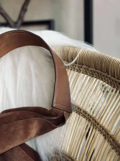VIAMAJA Shopper i blødt ruskind - Cognac