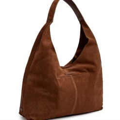 VIAMAJA Shopper i blødt ruskind - Cognac