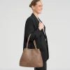 VIAMAJA Shopper i flettet skind - Dark taupe Sale