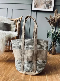 VIAMAJA Shopper i kraftig Jute - Beige Hot