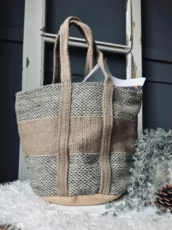 VIAMAJA Shopper i kraftig Jute - Beige Hot