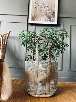 VIAMAJA Shopper i kraftig Jute - Beige Hot