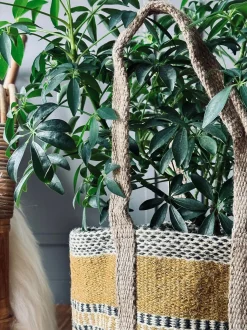 VIAMAJA Shopper i kraftig Jute - Sennep Outlet