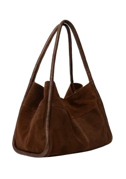 VIAMAJA Shopper i ruskind - Woodsmoke New