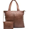 VIAMAJA Shopper ink clutch MILLE - Chestnut Discount