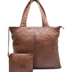 VIAMAJA Shopper ink clutch MILLE - Chestnut Discount