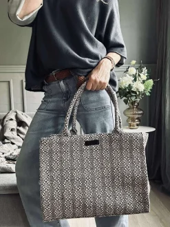 VIAMAJA Shopper Julia - Dekoreret med eksklusivt print New