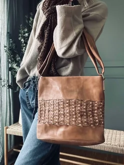 VIAMAJA Shopper Lux Handmade - Camel Best