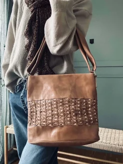 VIAMAJA Shopper Lux Handmade - Camel Best