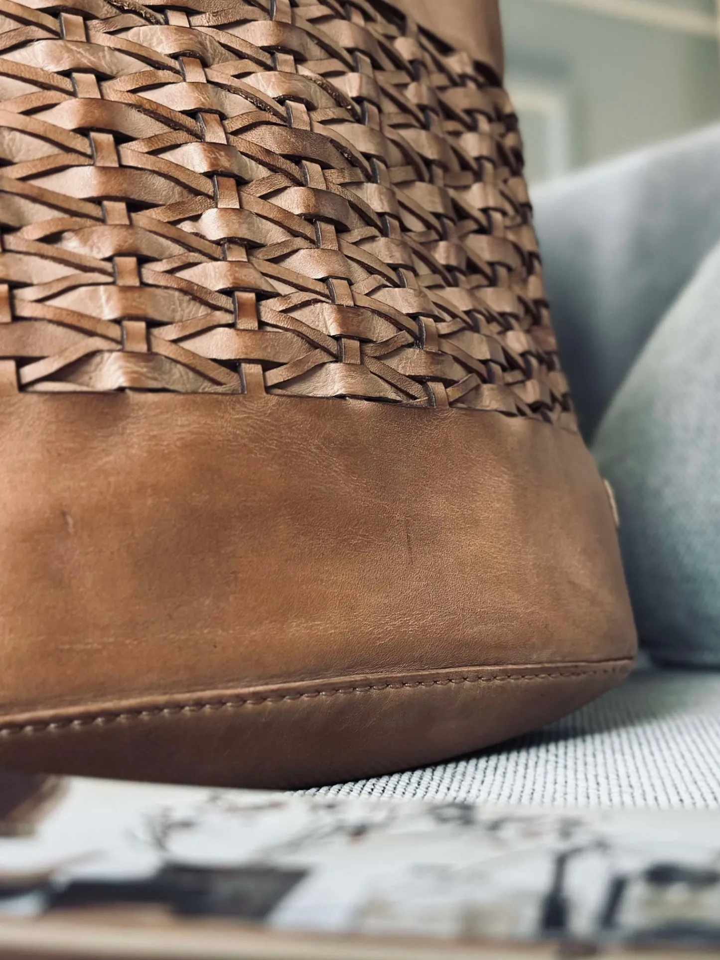 VIAMAJA Shopper Lux Handmade - Camel Best