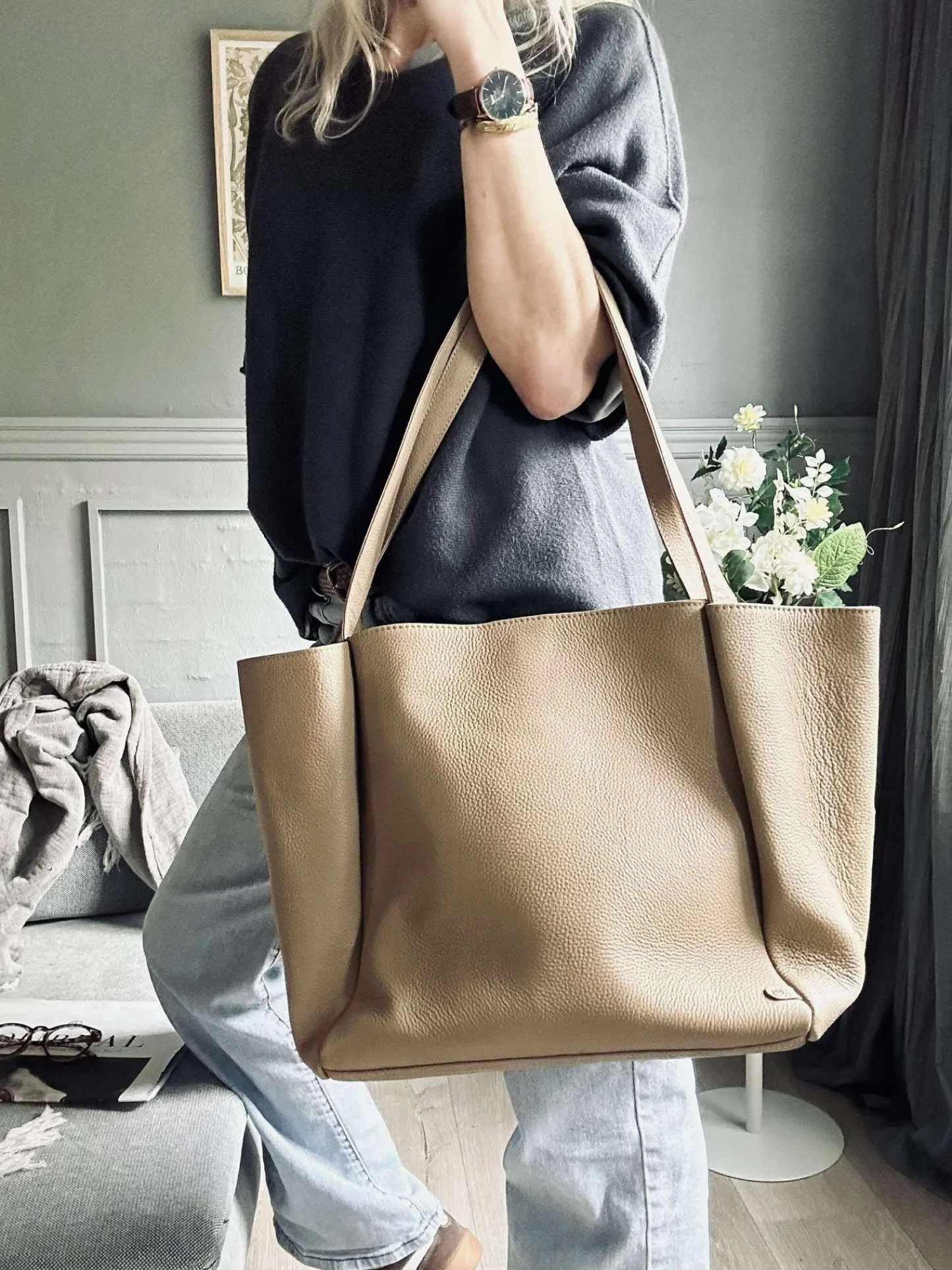 VIAMAJA Shopper Soya - Camel Sale