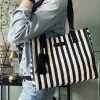 VIAMAJA Shopper STRIBE Canvas Small Discount