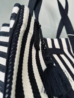 VIAMAJA Shopper STRIBE Canvas Small Discount