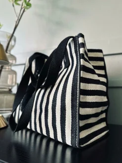 VIAMAJA Shopper STRIBE Canvas Small Discount