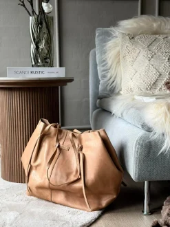 VIAMAJA Shopper XL i blød skindkvalitet - Sand Online