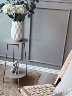 VIAMAJA Sidebord med hylde - Taupe Discount