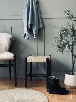 VIAMAJA Skammel Bøg natur / sort Clearance
