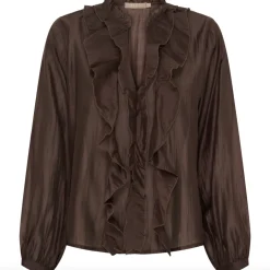 VIAMAJA Skjorte bluse - Naira Moro brown Discount