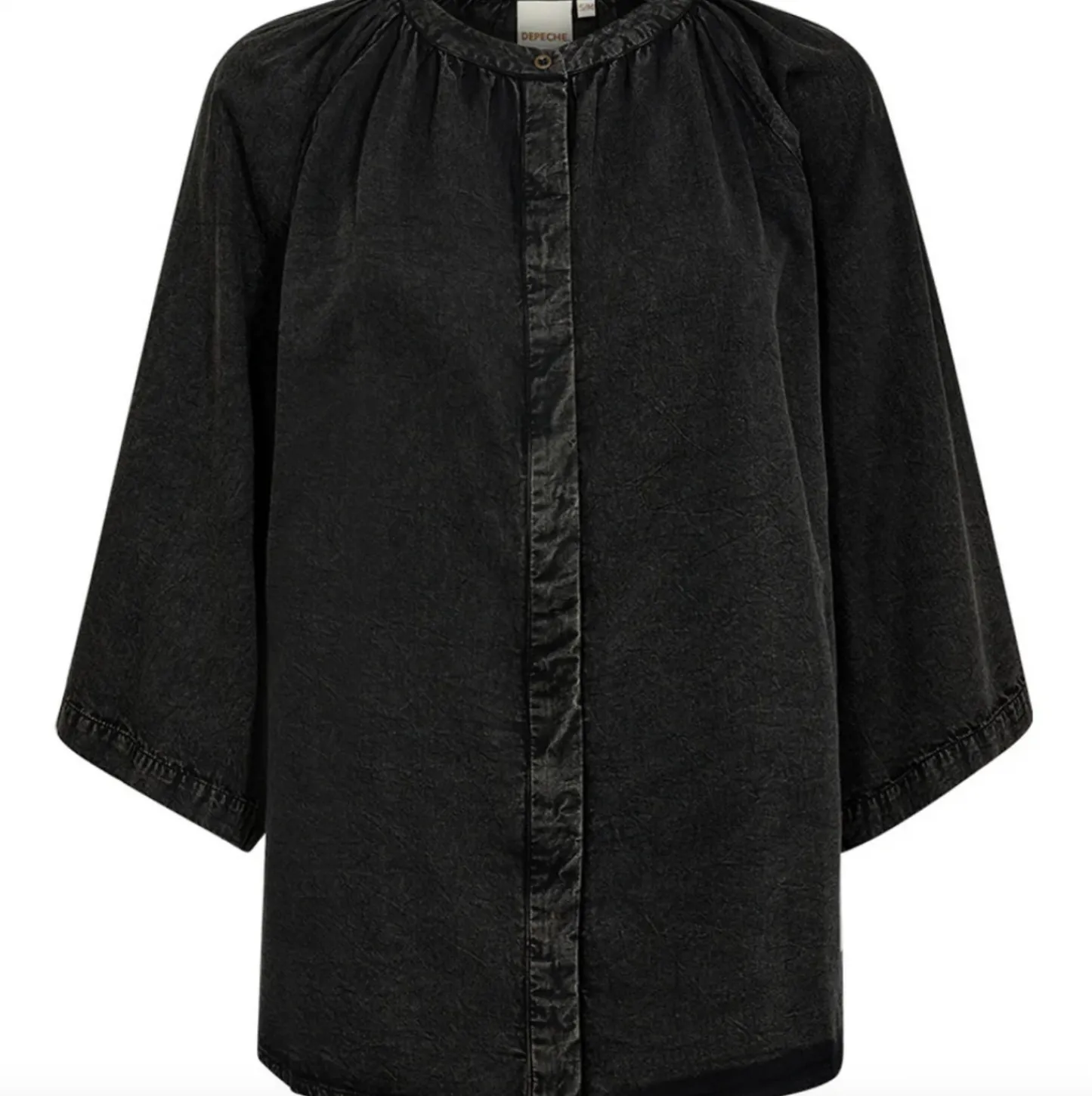 VIAMAJA Skjorte bluse Victoria - Stone grey Discount