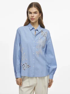 VIAMAJA Skjorte LARA blue Clearance